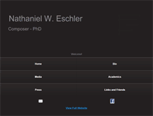 Tablet Screenshot of nathanieleschler.com
